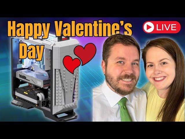 ️Building the most UNIQUE PC I've ever built with my Valentine! ️