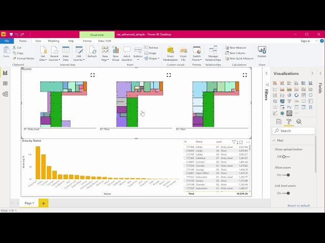 Custom Power BI Visual - Space Plan Viewer