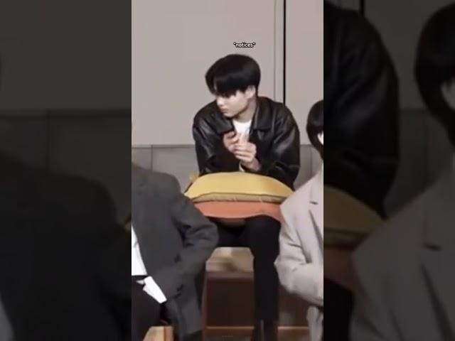 Sunghoon reading a “strange” fan question and hiding it