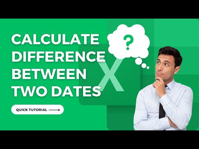 How to Calculate Difference Between Two Dates in Excel