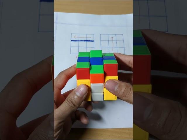 solve the 3 by 3 rubik's cube #shorts