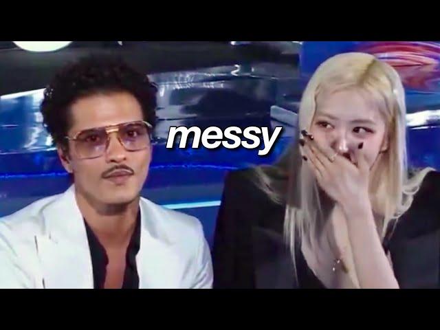 rosé and bruno mars being a mess at the mama awards