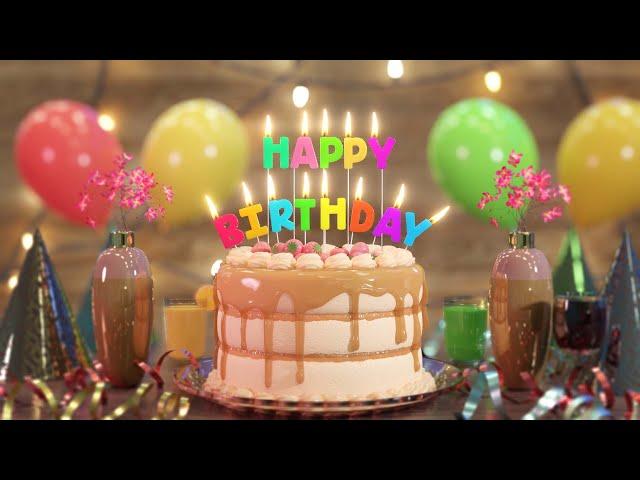 Happy Birthday Song with beautiful scenes