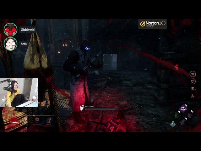 Hafu gets jump scared in Dead by Daylight once Again