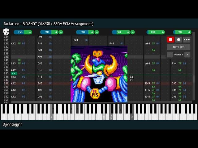 Deltarune - BIG SHOT (YM2151 + SEGA PCM Arrangement)