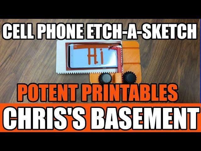 Potent Printables - Cell Phone Etch-A-Sketch - Build - Chris's Basement