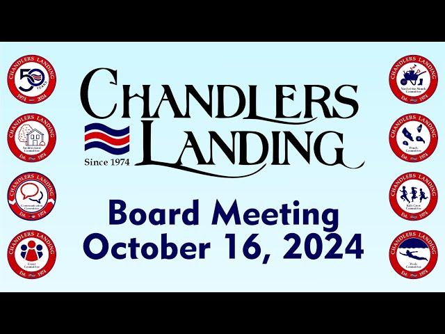 2024-10-16 - CLCA Board Meeting October