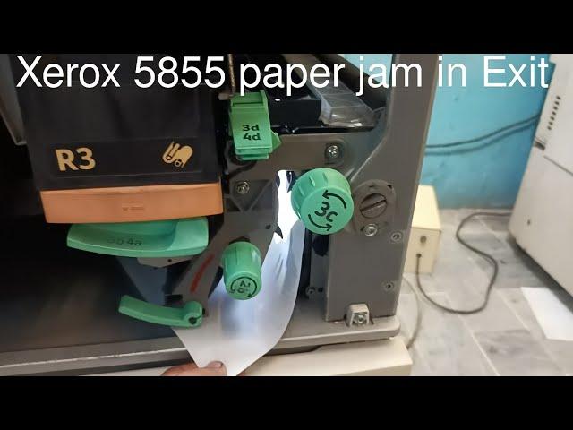 How to Solve Paper Jam in Exit Unit Xerox 5855 #Xerox @AceTechAndTraders