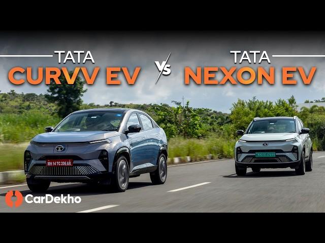 Tata Curvv EV vs Nexon EV Comparison Review: Zyaada VALUE FOR MONEY Kaunsi?