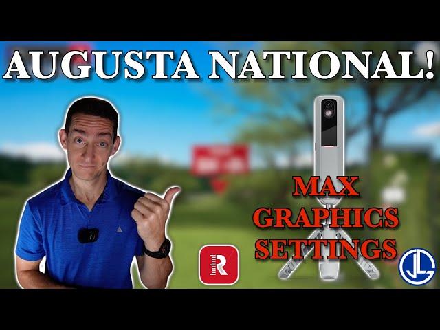 Playing the BACK 9 at Augusta National on the Rapsodo MLLM2PRO! NEW UPDATED APP