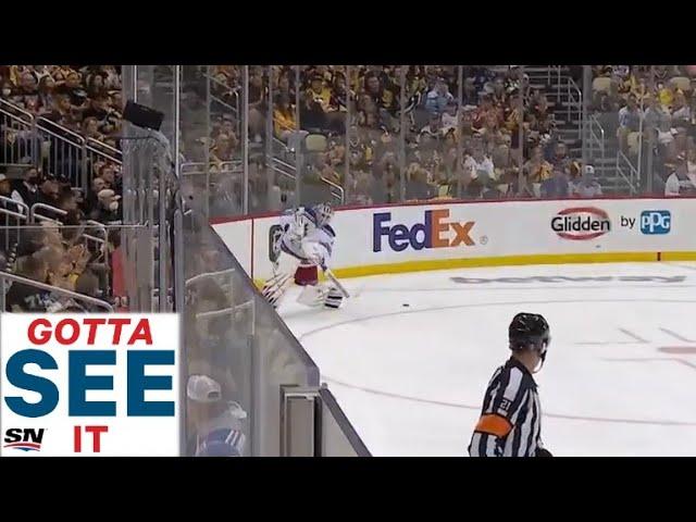 GOTTA SEE IT: Igor Shesterkin Delivers A Saucer Pass That Lands On The Tape To Set Up A Rangers Goal