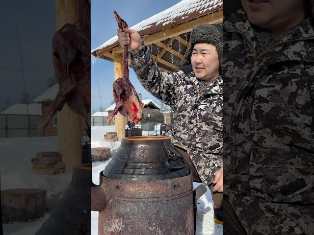 Goose in the Afghan cauldron / Гусь в афганском казане #pandasakha #food #cooking #yakutia