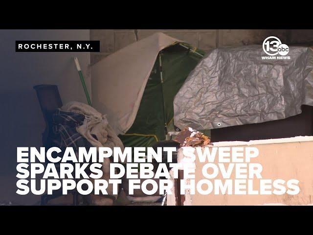 Rochester homeless camp sweep sparks debate over housing and support options