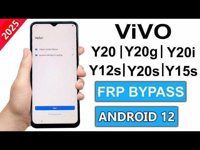 Vivo Y20/ Y12s/ Y20g/ Y20s/ Y20i/ Y12g Frp Bypass/Unlock Google Account Lock Android 12 Without Pc |