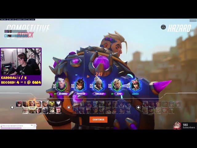 38 ELIMS! ROMANI - RANK 1 JUNKERQUEEN + HAZARD GAMEPLAY - TOP 500 OVERWATCH 2 SEASON 14