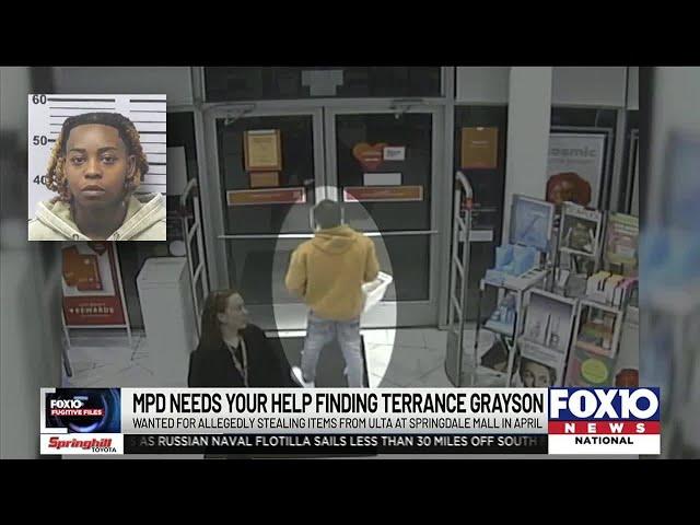 FOX10 News Fugitive Files: Mobile police seek man accused in theft from Ulta Beauty