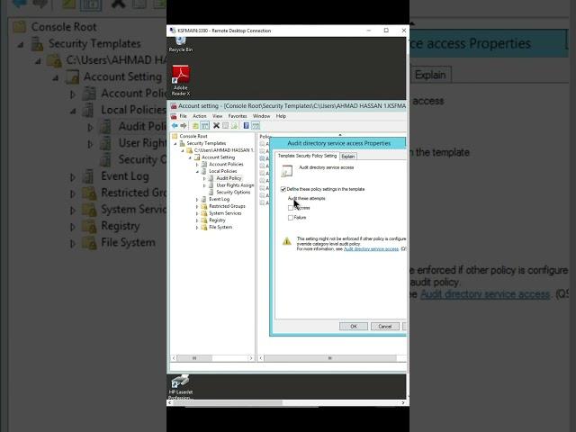 How to Audit directory service access in Windows Server 2012