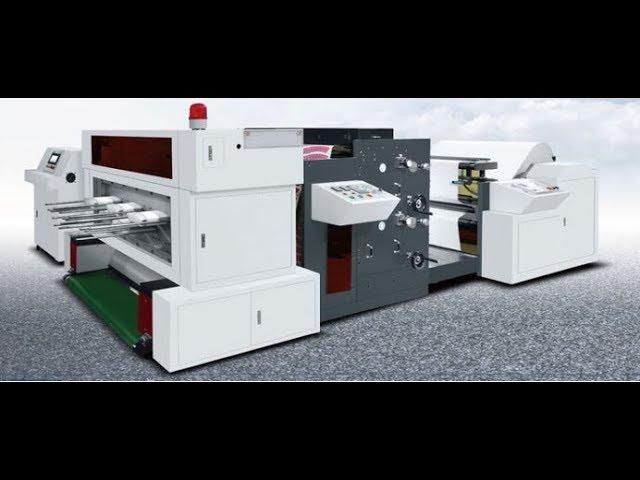 High Speed Paper Cup Fan Roll Die Punching Machine inline Flexo Printing Machine to Taiwan