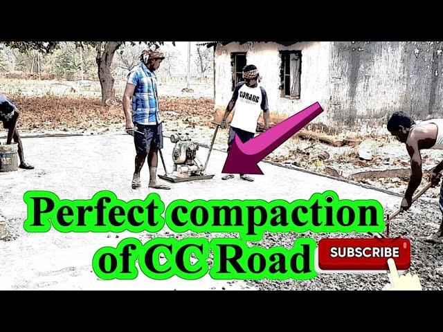 Construction of Cement concrete Road  with Vibrating  process of Rural Cc Roads in India