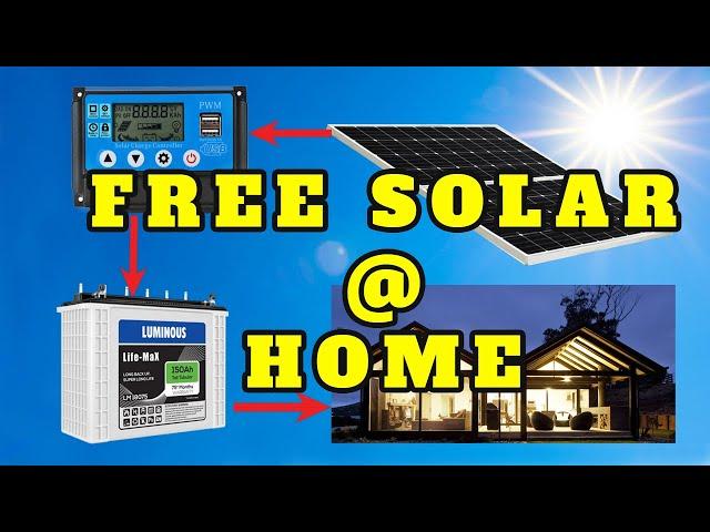 Free Solar Electricity @ home (Intelligent PWM Controller)