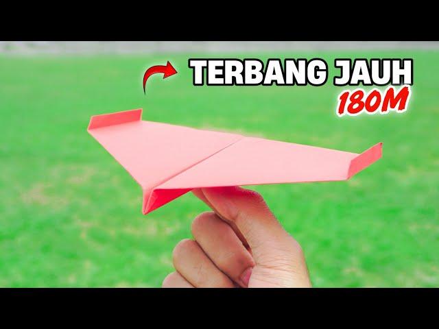 Tutorial : Origami Pesawat Glider Mini dari Kertas - Terbang Jauh 180 Meter