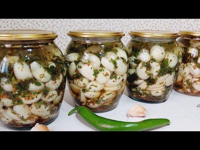 Такого ВКУСНОГО чеснока вы еще не видели! БЫСТРО и ВКУСНО!!! #чеснок #назиму