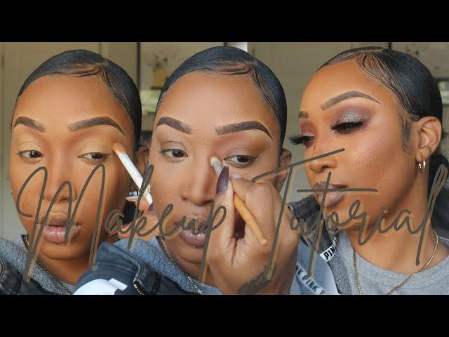 Makeup Tutorial | Soft Brown Glam | Dazja Jordan