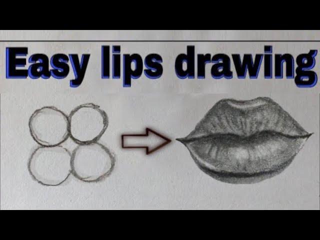 How To Draw Lips | Easy Tutorial | Step By Step | Arts Core