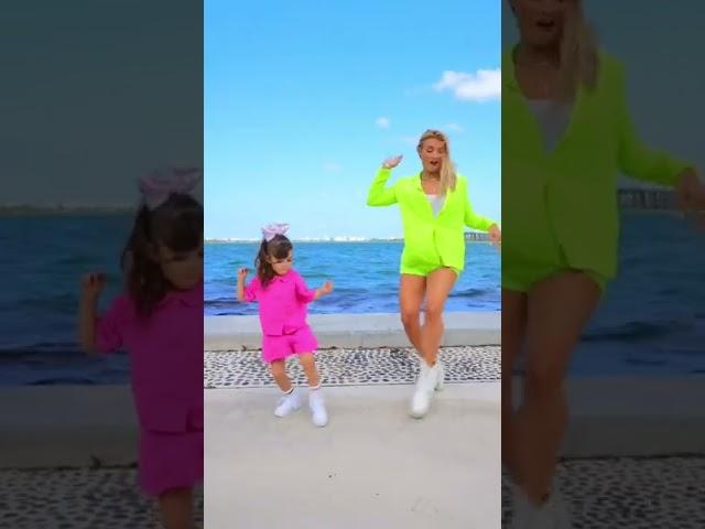 When a 5 year old out dances you -Montana Tucker and Baby Salome #dance #shorts #youtubeshorts