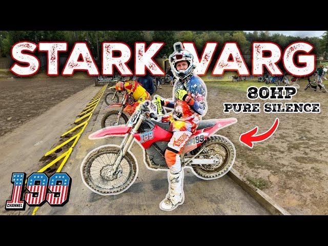 Travis Pastrana reviews ELECTRIC! Stark VARG Electric Dirt Bike Review