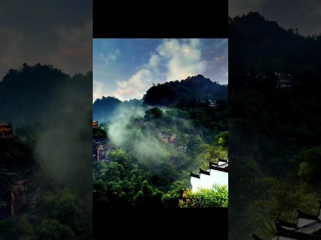 中国道教发源地齐云山 烟云缭绕 仙气飘飘#shorts