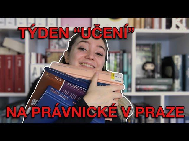 TÝDENNÍ VLOG STUDENTKY NA PRÁVNICKÉ FAKULTĚ UK (1. ročník)