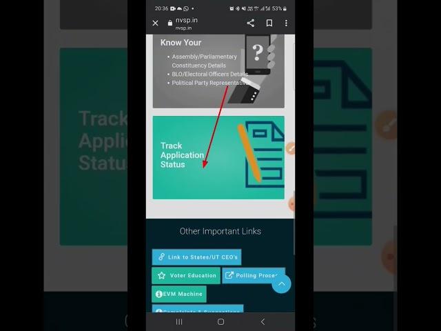 Voter Card application status check | How to check voter card status #votercard #shorts