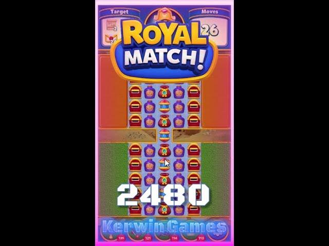 Royal Match Level 2480 - No Boosters Gameplay