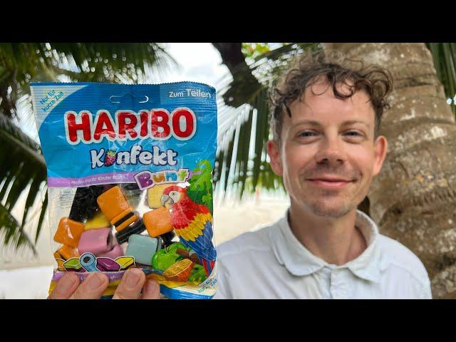 Haribo Konfekt Bunt im Test auf den Seychellen! (Praslin)