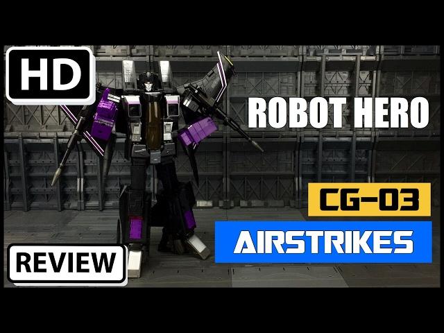 Robot Hero Airstrikes CG-03 KO Oversized Transformers Masterpiece Skywarp MP11SW MP06