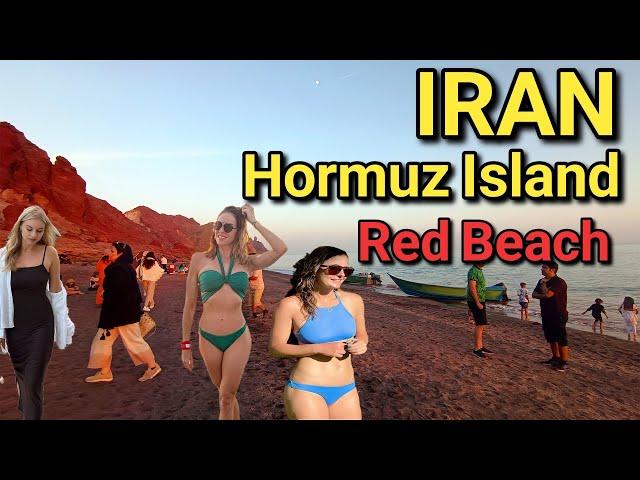 Hormuz Island in the Persian Gulf | Red Beach in Iran | Iran Travel Vlog 2024 | جزیره هرمز