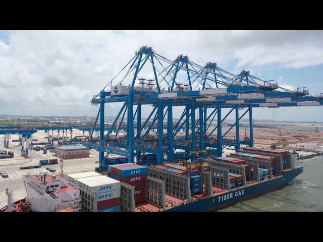 China's first sea-rail automated container terminal enters operation