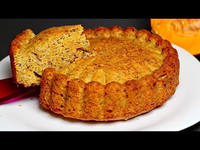 Delicious healthy pumpkin cake without sugar and flour! A healthy dessert for the whole family!