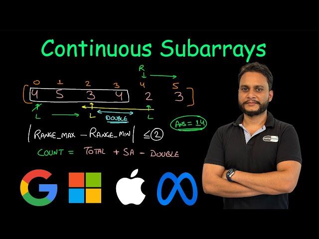 Continuous Subarrays | Leetcode 2762