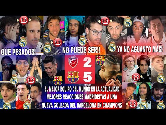 MEJORES REACCIONES MADRIDISTAS AL ESTRELLA ROJA 2-5 BARCELONA CON UN SHOW MÁS DEL BARÇA DE FLICK