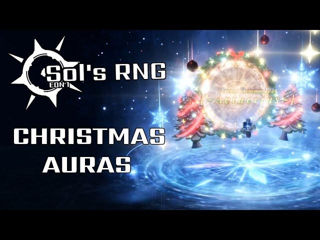 ALL UPCOMING CHRISTMAS AURAS | Roblox Sol's RNG