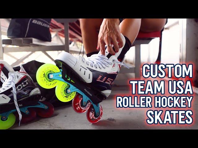 Custom Tour Volt Pro Roller Hockey Skates for Team USA | 2021 World Championships