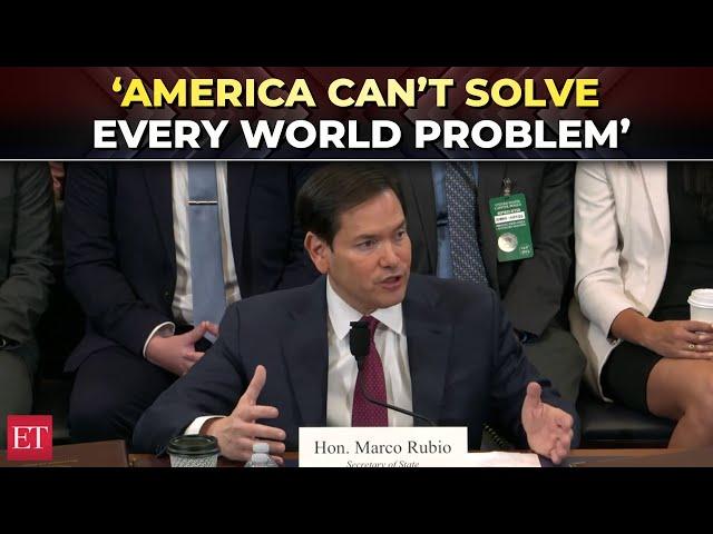 ‘America can’t fix everything’: Marco Rubio backs US first policies during testimonial hearing
