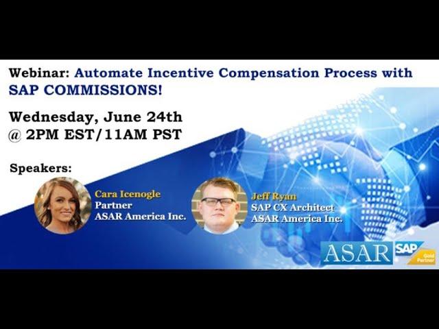 SAP Commissions Demo from ASAR America