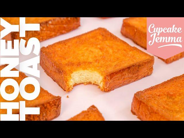 Brown Sugar Honey Butter Milk Bread Toast Recipe | Cupcake Jemma