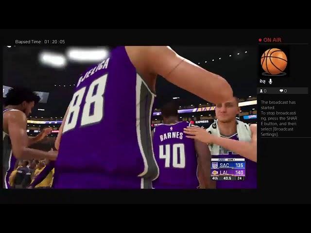 NBA 2K20. NBA Playoffs. Kings @ Lakers. Game 1. First Round. PS4 Gameplay.