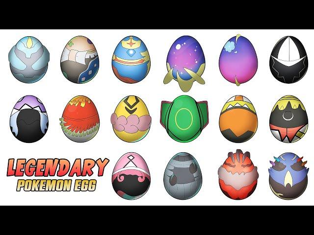 All Legendary Pokemon Egg with pokedex !