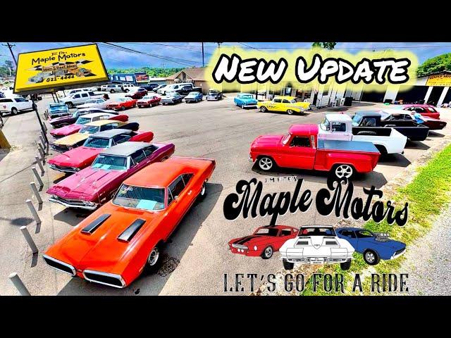 Inventory Update Maple Motors 6/16/25 Classic Muscle Cars Inventory USA Deals Rides ForSale American