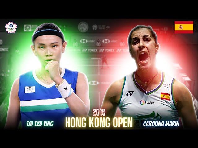 Carolina Marin(SPN) vs Tai Tzu Ying(TPE) Badminton Match Highlights | Revisit Hong Kong Open 2018